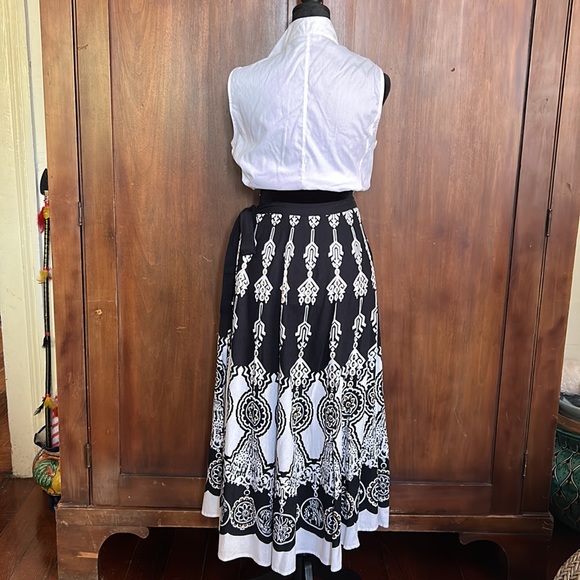 90s Y2K Fiesta Maxi Circle Skirt M - Picture 2 of 11